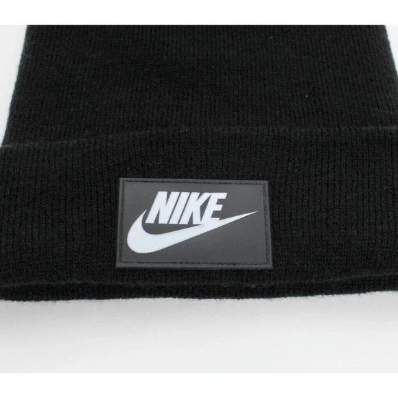 Nike Sportswear Cuff Futura Flash Beanie Black Adult Unisex One Size DO8145-010 - Picture 3 of 4